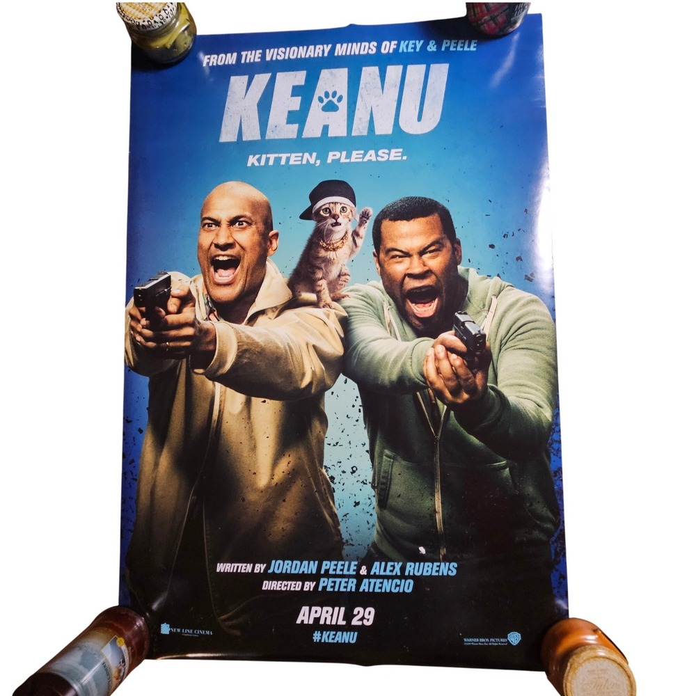 Keanu 2016 Original Advance Movie Poster Key & Peele 27x40 Double Sided